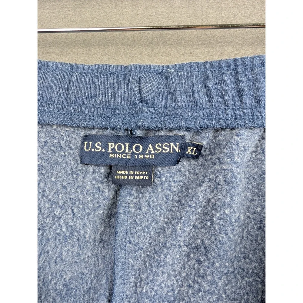 US Polo Assn Mens Size  XL Blue‎ Heather Jogger Sweatpants